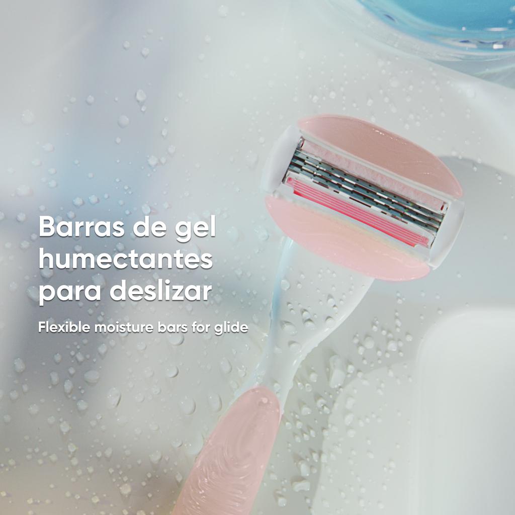 Gillette Venus Rasuradora para Mujer + 12 Cartuchos Humectantes