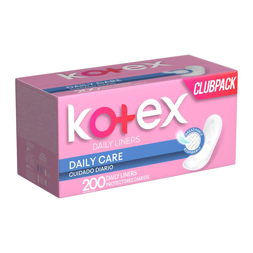 Kotex Protectores Cuidado Diario 200 Unidades