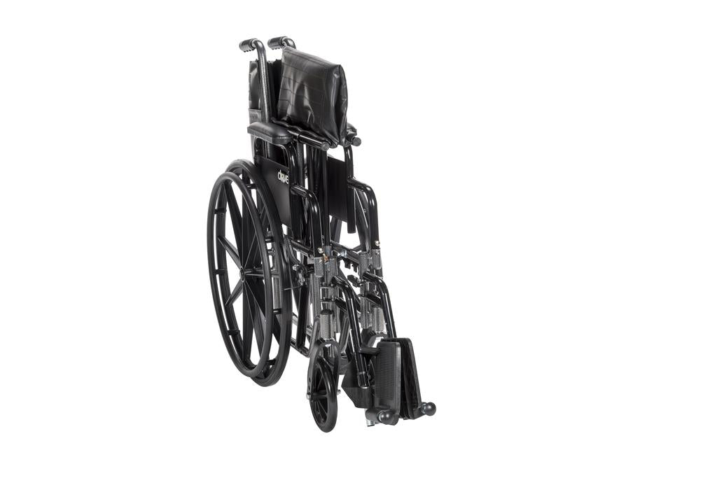 Silla de Ruedas Manual Plateada Sport Ii PS-SSP218DDA-SF