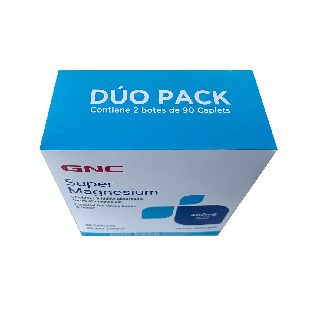 GNC Super Magnesio 2 Unidades / 90 Tabletas