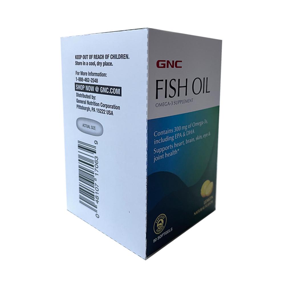 GNC Omega 3 Fish Oil 90 Unidades