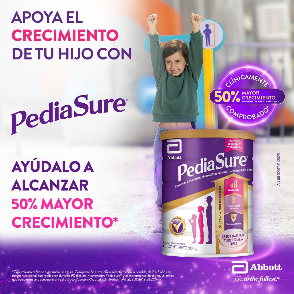 Pediasure Fresa Alimento Nutricional en Polvo  2 Unidades / 900 g