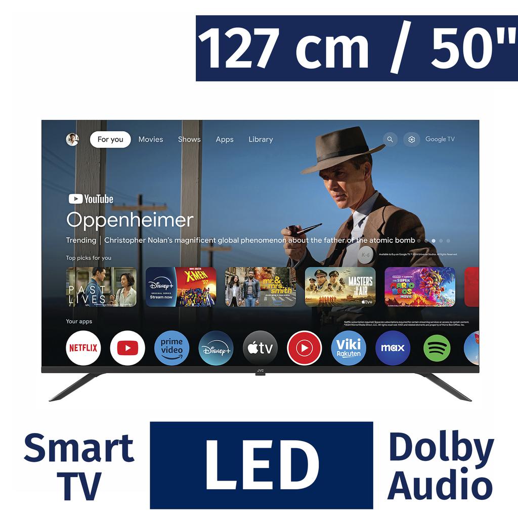 JVC 127 cm / 50" Pulgadas Smart Google 4K LED UHD TV LT-50KM548