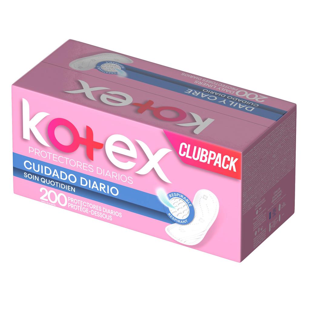 Kotex Protectores Cuidado Diario 200 Unidades