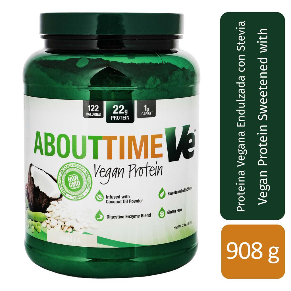 About Time Vé Proteína Vegana de Vainilla 908 g / 32 oz