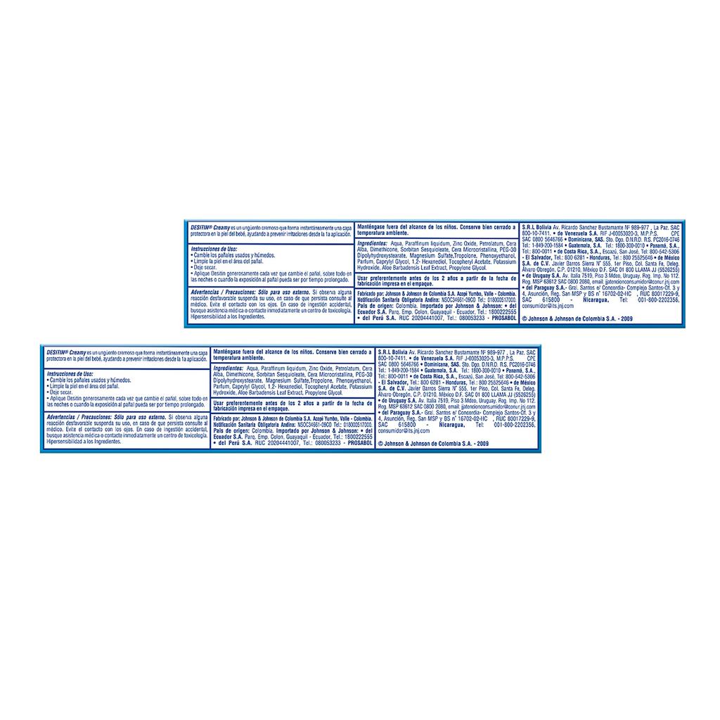 Desitin Crema Protectora de Bebé 2 Unidades / 113 g / 4 oz