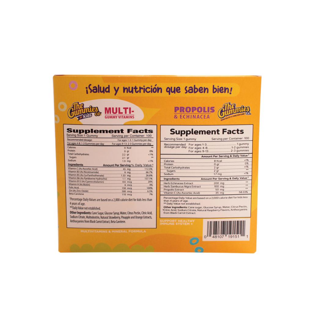 The Gummies Co. Gomitas con Vitaminas Propóleo y Equinácea 200 Unidades