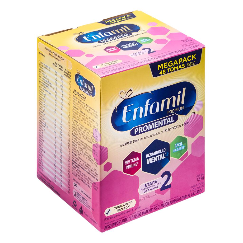 Enfamil Premium Promental Alimento Lácteo Etapa 2 en Polvo 3 Unidades / 600 g / 1.3 lb