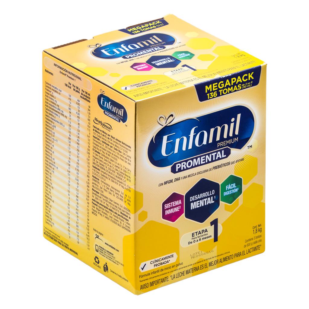 Enfamil Premium Promental Fórmula para Bebés en Polvo Etapa 1 / 3 Unidades / 600 g / 21.16 oz