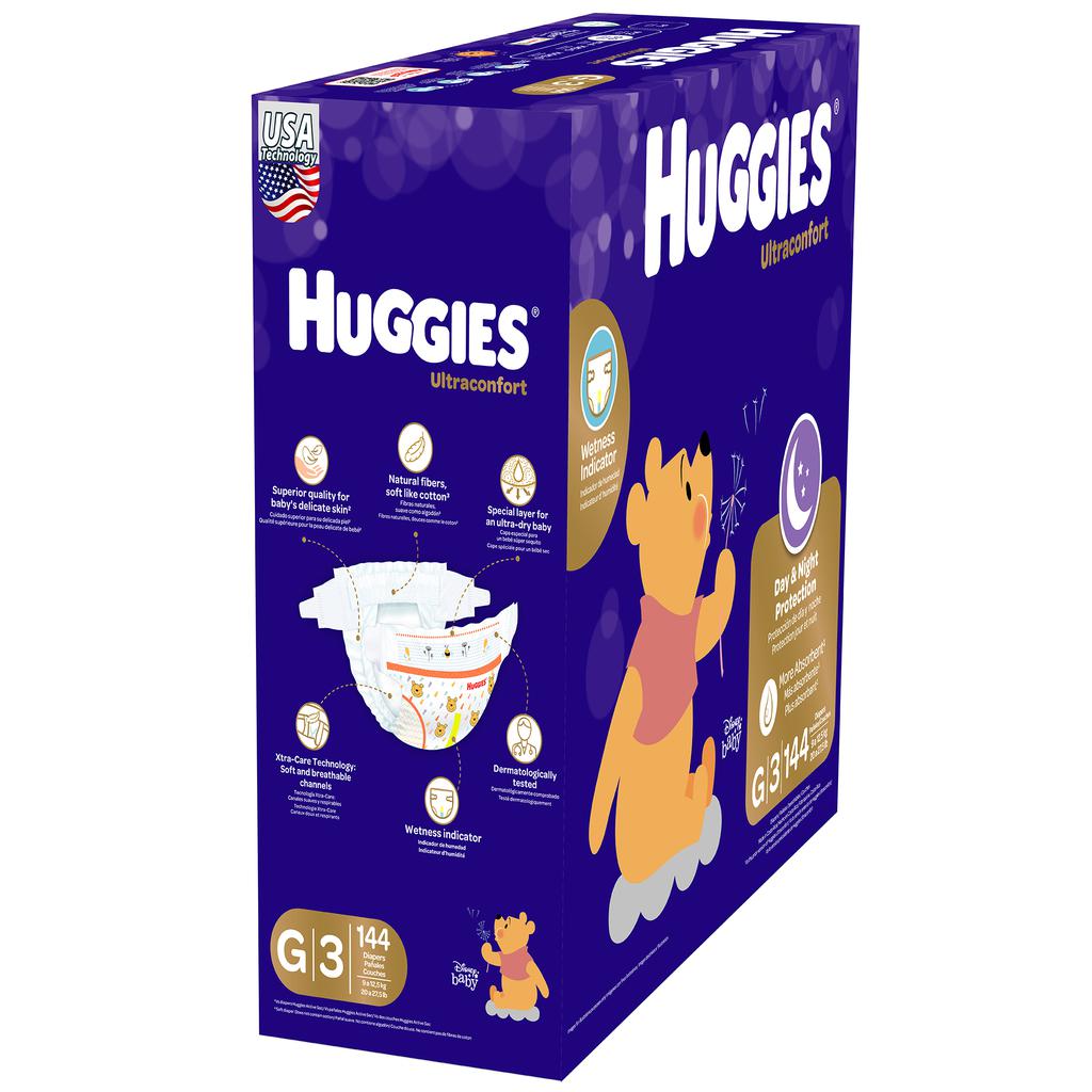 Huggies UltraConfort Talla G / 144 Unidades