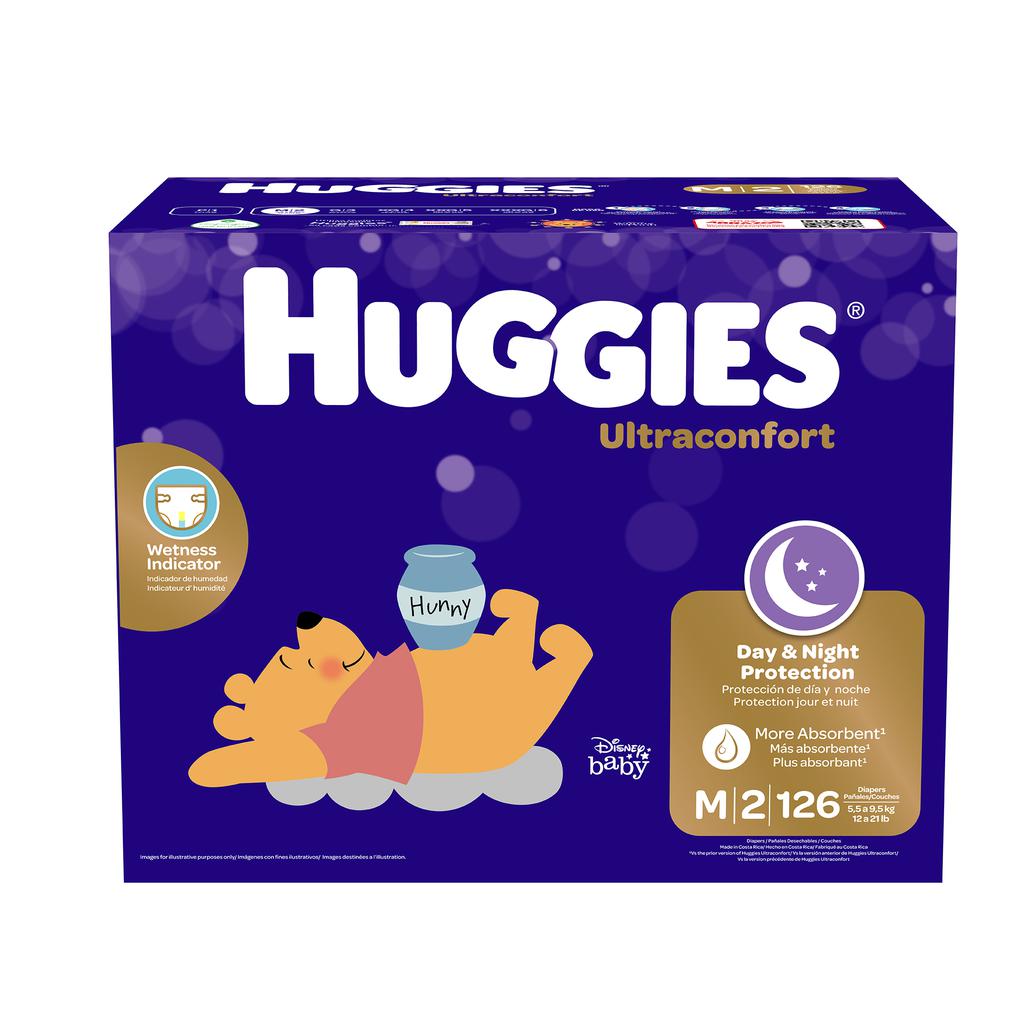 Huggies UltraConfort Pañales Talla M / 2 / 126 Unidades