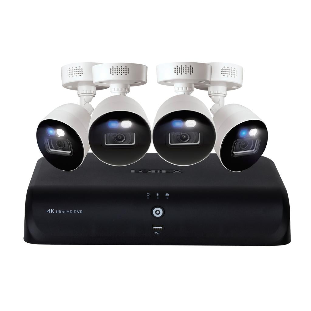 Lorex Grabadora de Vídeo Digital 4K DVR de 8 Canales con 4 Cámaras