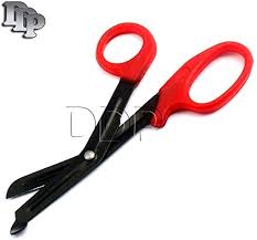 Tijeras Paramédicas  EMT Rojo (de botón)