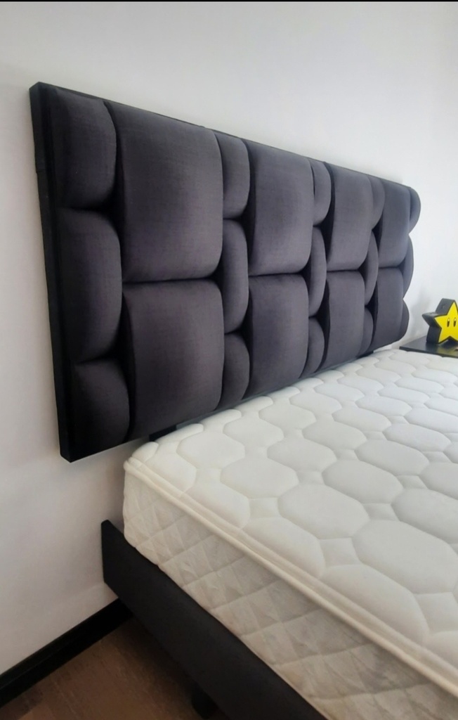 Cabecera Premium 'Elite' (Art Déco con Insertos Espejados)