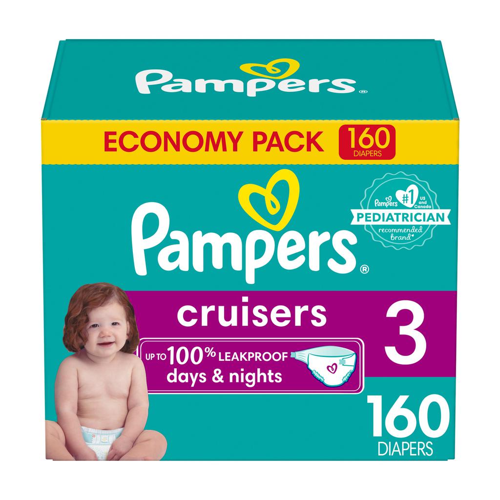 [491197] Pampers Pañales para Bebé Cruisers Talla 3 / 160 Unidades