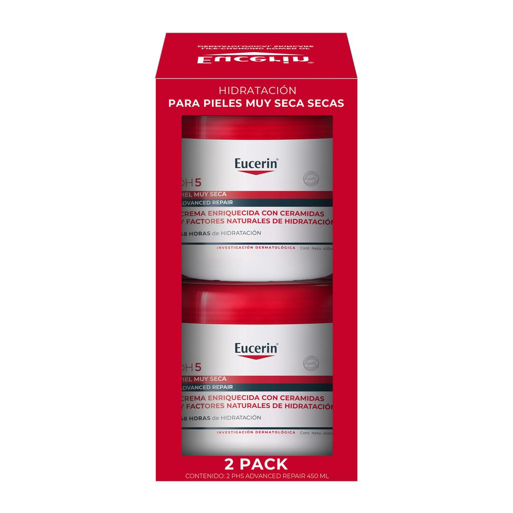 Eucerin Crema PH5 Reparación Avanzada 2 Unidades / 450 mL