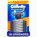 Gillette Prestobarba 3 Rasuradora Desechable 16 Unidades