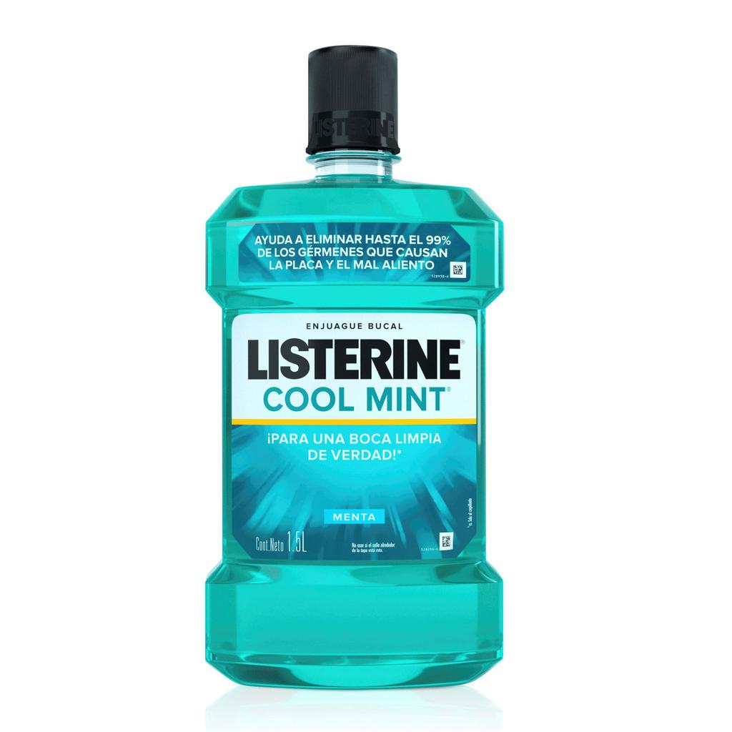 [189956] Listerine Coolmint Enjuague Bucal con 12 Horas de Protección 1.5 L / 50.7 oz