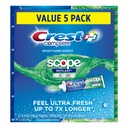 Crest Crema Dental Complete + Scope Advanced Active Foam 5 Unidades / 178 g / 6.3 oz