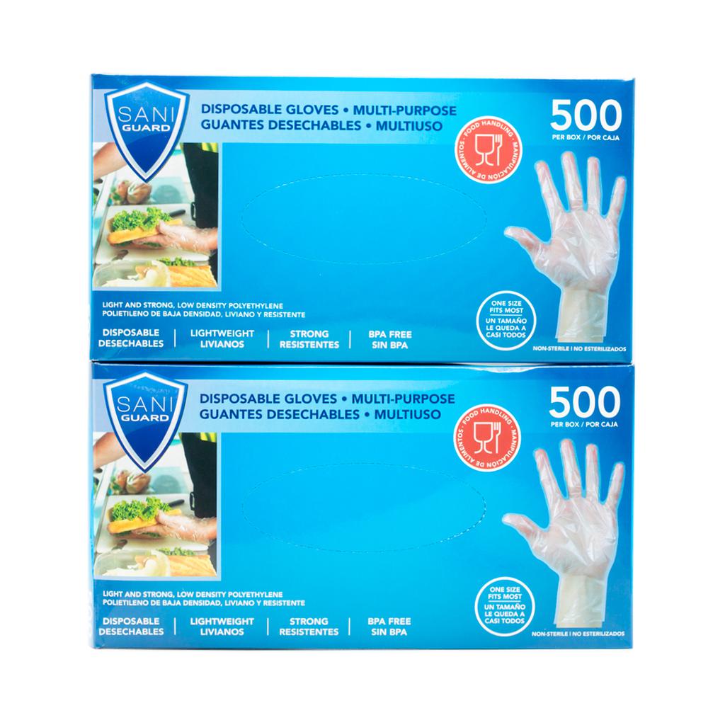 [359212] Sani-Guard Guantes Desechables Multiusos 1 000 Unidades