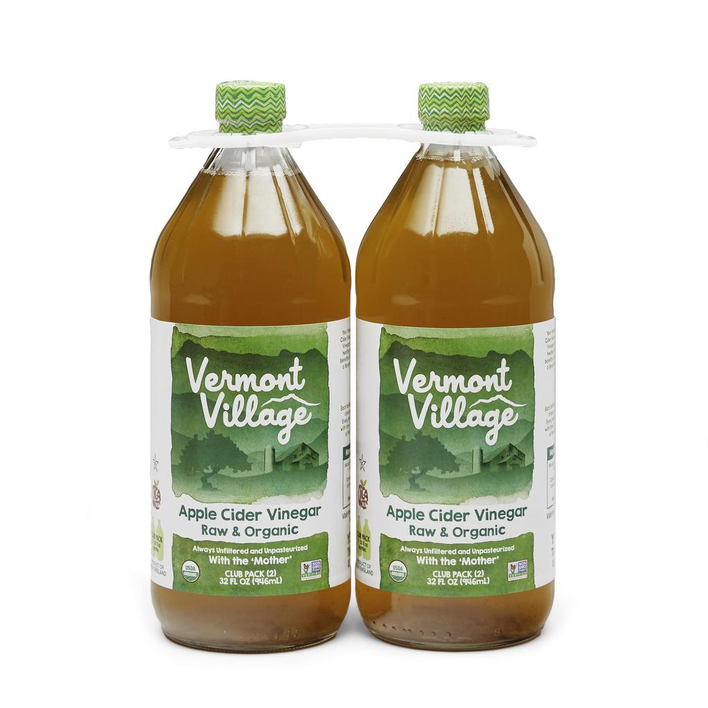 [648846] Vermont Village Vinagre de Sidra de Manzana Orgánico 2 Unidades / 907 mL / 32 oz