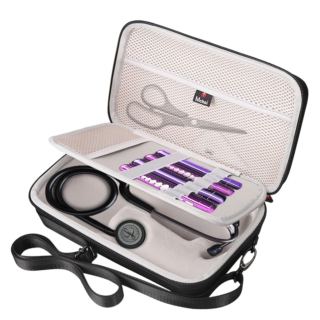 estuche Mchoi para estetoscopio negro