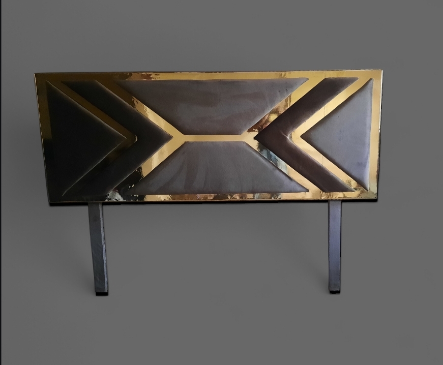 Cabecera Premium 'Boutique' (Art Déco con Insertos Espejados) - Modelo 2